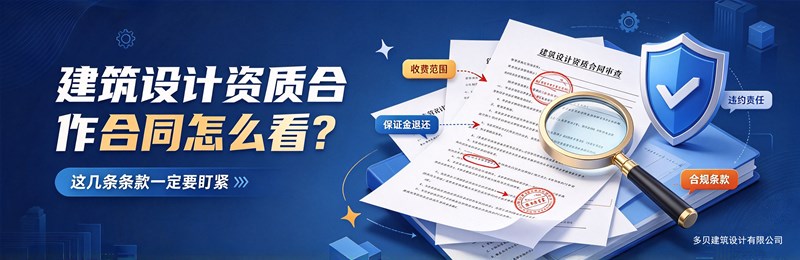 建筑设计资质合作合同怎么看？这几条条款一定要盯紧